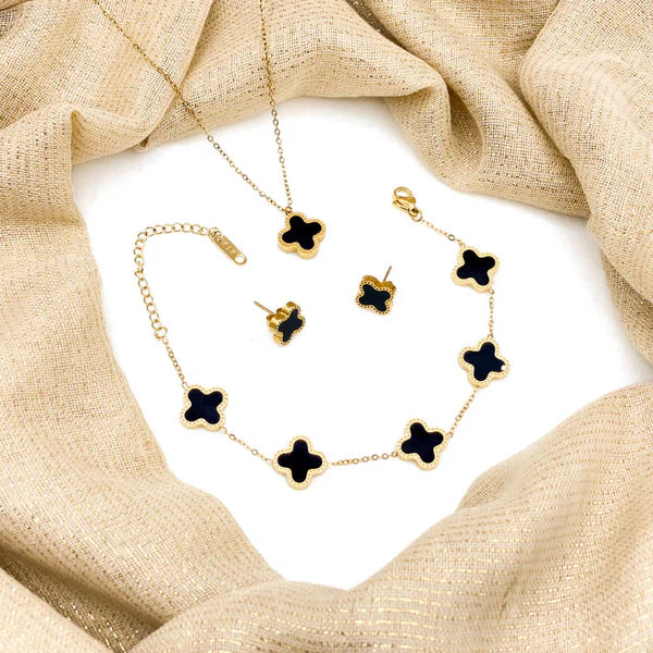 Leaf Clover Jewellery Set