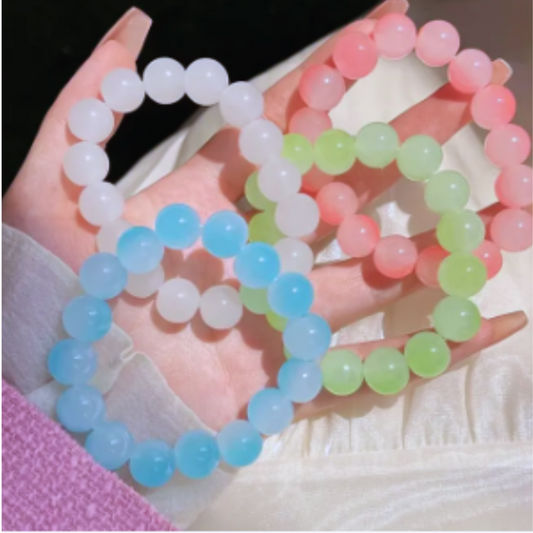 Transparent Glass Bead Bracelet for Bestfriends